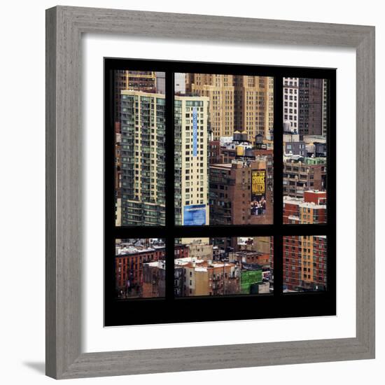 View from the Window - Hell's Kitchen - NYC-Philippe Hugonnard-Framed Photographic Print