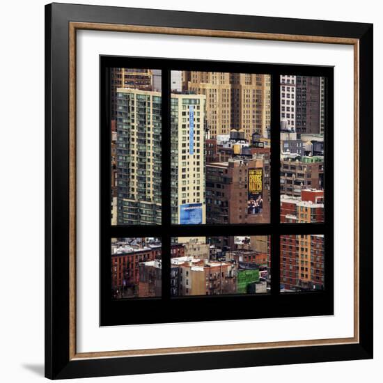 View from the Window - Hell's Kitchen - NYC-Philippe Hugonnard-Framed Photographic Print