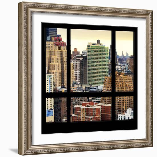 View from the Window - Hell's Kitchen - NYC-Philippe Hugonnard-Framed Photographic Print