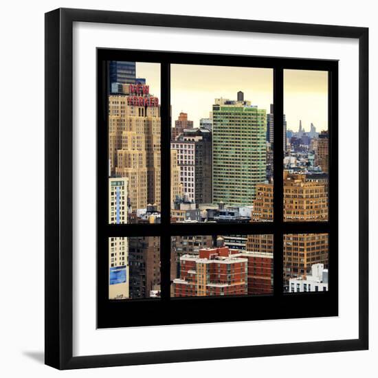 View from the Window - Hell's Kitchen - NYC-Philippe Hugonnard-Framed Photographic Print