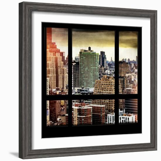 View from the Window - Hell's Kitchen - NYC-Philippe Hugonnard-Framed Photographic Print