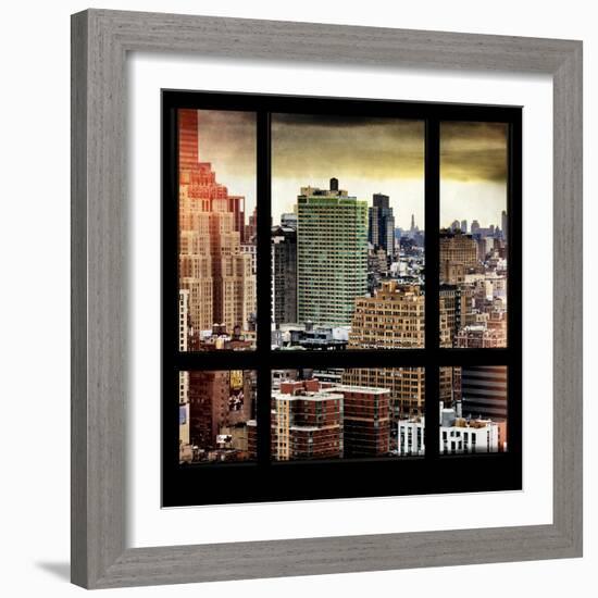 View from the Window - Hell's Kitchen - NYC-Philippe Hugonnard-Framed Photographic Print