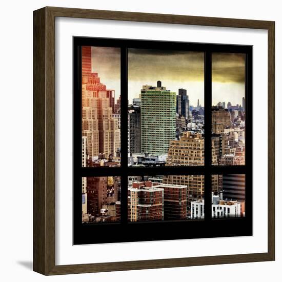 View from the Window - Hell's Kitchen - NYC-Philippe Hugonnard-Framed Photographic Print