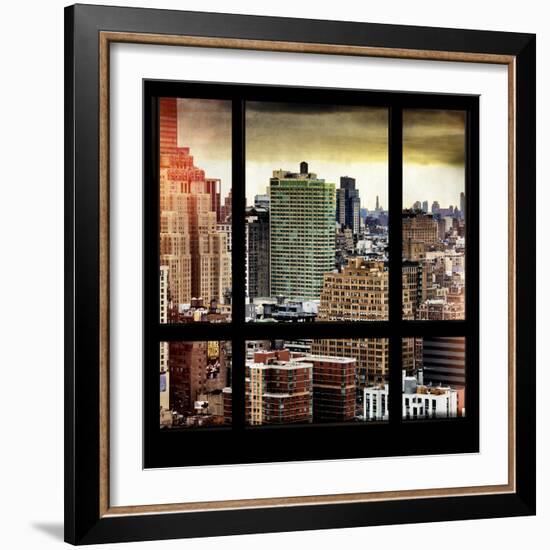 View from the Window - Hell's Kitchen - NYC-Philippe Hugonnard-Framed Photographic Print