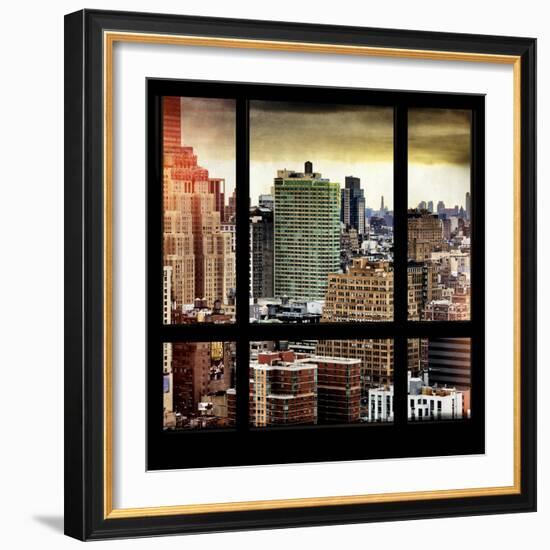 View from the Window - Hell's Kitchen - NYC-Philippe Hugonnard-Framed Photographic Print