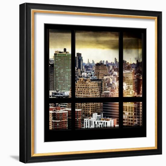 View from the Window - Hell's Kitchen - NYC-Philippe Hugonnard-Framed Photographic Print