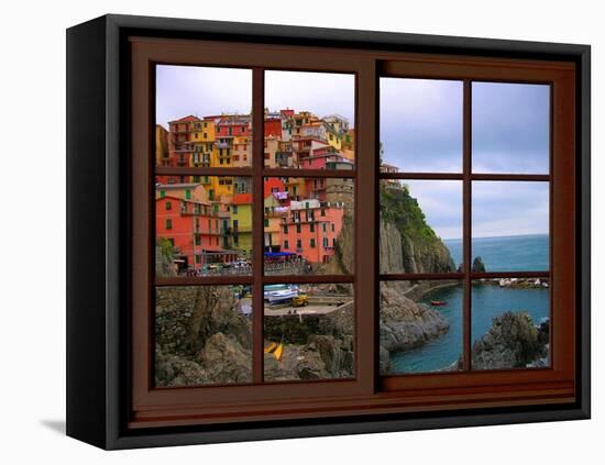 View from the Window Manarola at Cinque Terre-Anna Siena-Framed Premier Image Canvas