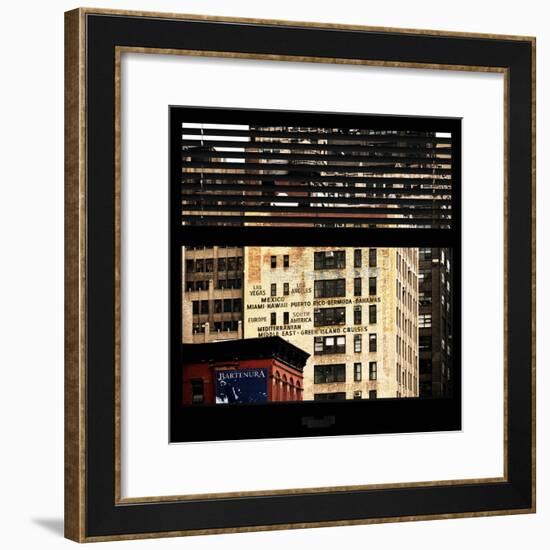 View from the Window - Manhattan Buildings-Philippe Hugonnard-Framed Photographic Print