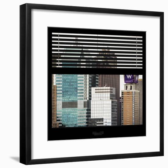 View from the Window - Manhattan Buildings-Philippe Hugonnard-Framed Photographic Print