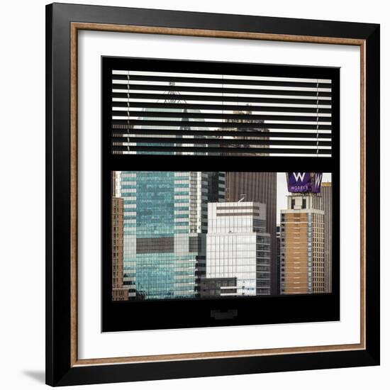 View from the Window - Manhattan Buildings-Philippe Hugonnard-Framed Photographic Print