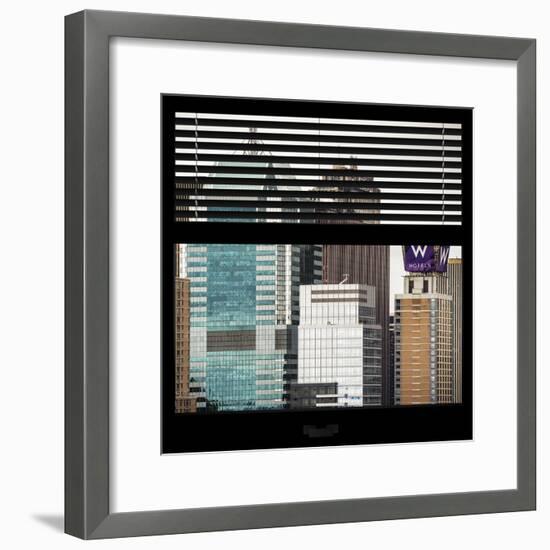 View from the Window - Manhattan Buildings-Philippe Hugonnard-Framed Photographic Print