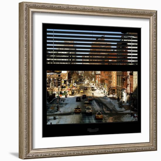 View from the Window - Manhattan Winter-Philippe Hugonnard-Framed Photographic Print