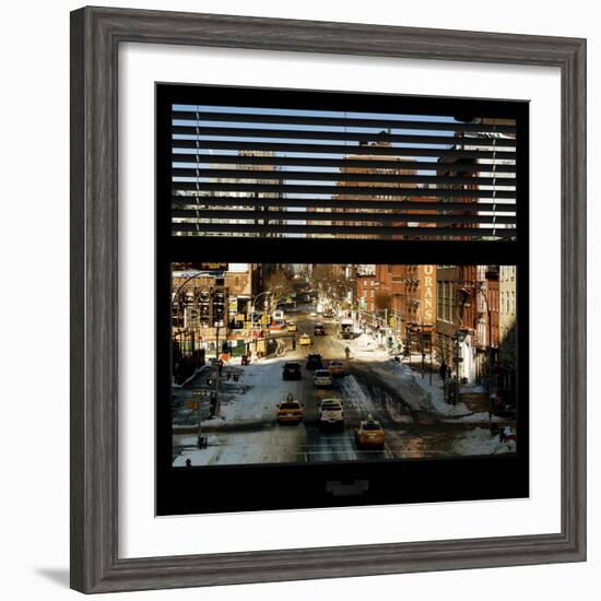 View from the Window - Manhattan Winter-Philippe Hugonnard-Framed Photographic Print