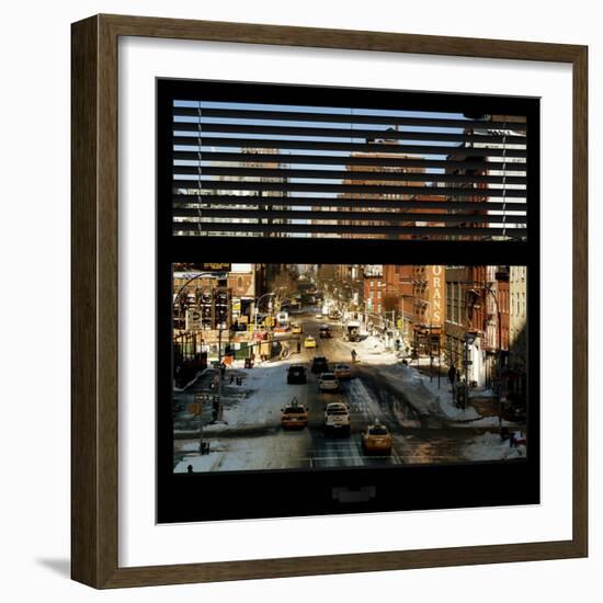 View from the Window - Manhattan Winter-Philippe Hugonnard-Framed Photographic Print