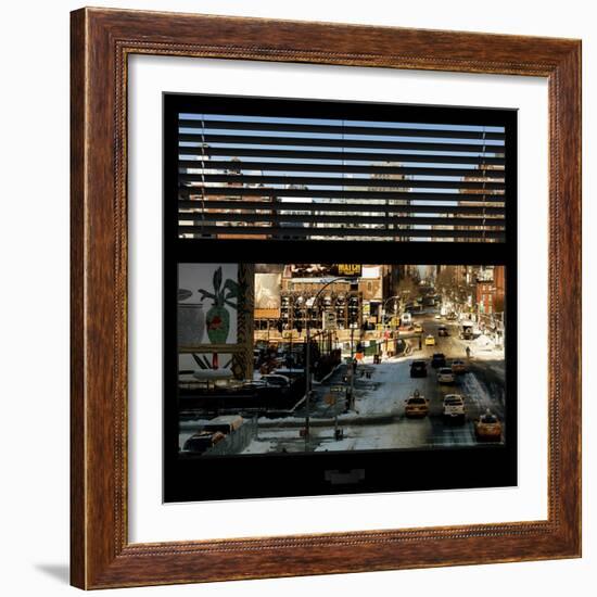 View from the Window - Manhattan Winter-Philippe Hugonnard-Framed Photographic Print