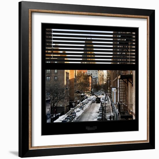 View from the Window - Manhattan Winter-Philippe Hugonnard-Framed Photographic Print