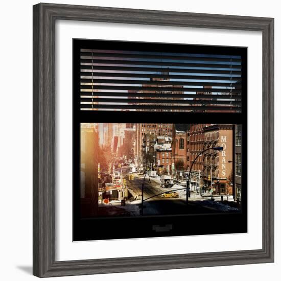 View from the Window - Manhattan Winter-Philippe Hugonnard-Framed Photographic Print