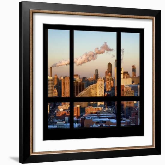 View from the Window - Midtown Manhattan at Sunset-Philippe Hugonnard-Framed Photographic Print