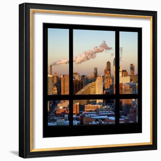 View from the Window - Midtown Manhattan at Sunset-Philippe Hugonnard-Framed Photographic Print