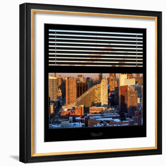 View from the Window - Midtown Manhattan at Sunset-Philippe Hugonnard-Framed Photographic Print