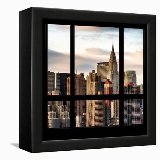 View from the Window - New York Skyline-Philippe Hugonnard-Framed Premier Image Canvas