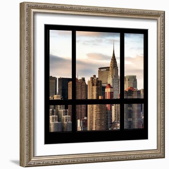 View from the Window - New York Skyline-Philippe Hugonnard-Framed Photographic Print