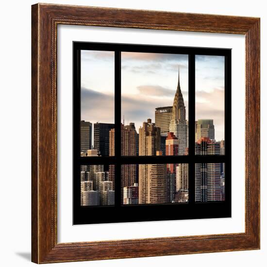 View from the Window - New York Skyline-Philippe Hugonnard-Framed Photographic Print