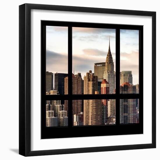 View from the Window - New York Skyline-Philippe Hugonnard-Framed Photographic Print