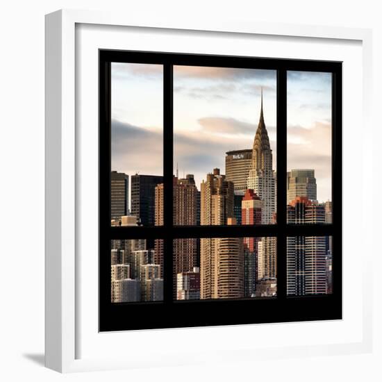 View from the Window - New York Skyline-Philippe Hugonnard-Framed Photographic Print