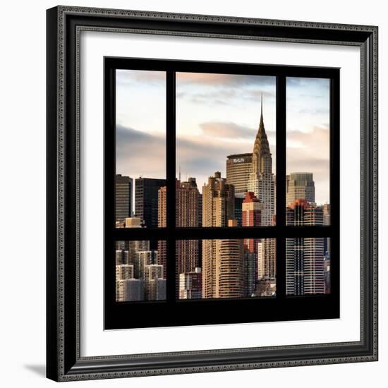 View from the Window - New York Skyline-Philippe Hugonnard-Framed Photographic Print