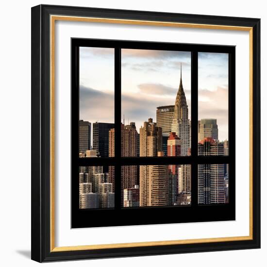 View from the Window - New York Skyline-Philippe Hugonnard-Framed Photographic Print