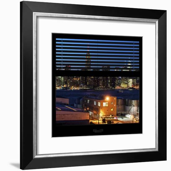 View from the Window - Night Skyline - New York City-Philippe Hugonnard-Framed Photographic Print