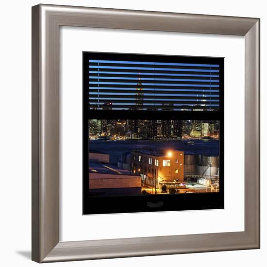 View from the Window - Night Skyline - New York City-Philippe Hugonnard-Framed Photographic Print
