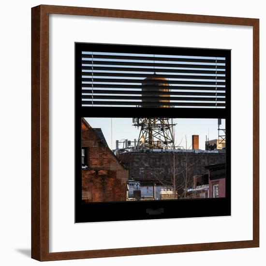 View from the Window - NYC Water Tank-Philippe Hugonnard-Framed Photographic Print