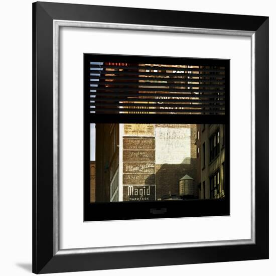 View from the Window - Old Facade - NYC-Philippe Hugonnard-Framed Photographic Print