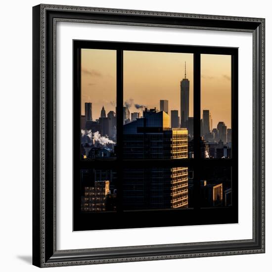 View from the Window - One World Trade Center at Sunset-Philippe Hugonnard-Framed Photographic Print