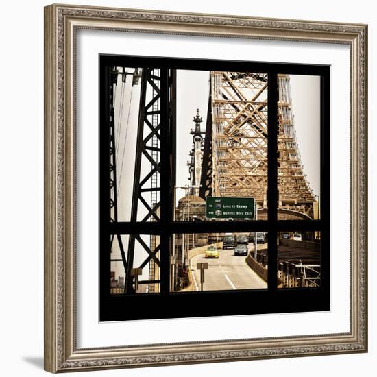 View from the Window - Queensboro Bridge Traffic-Philippe Hugonnard-Framed Photographic Print