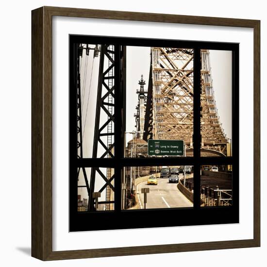 View from the Window - Queensboro Bridge Traffic-Philippe Hugonnard-Framed Photographic Print