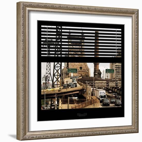 View from the Window - Queensboro Bridge Traffic-Philippe Hugonnard-Framed Photographic Print