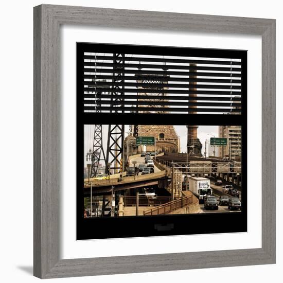 View from the Window - Queensboro Bridge Traffic-Philippe Hugonnard-Framed Photographic Print