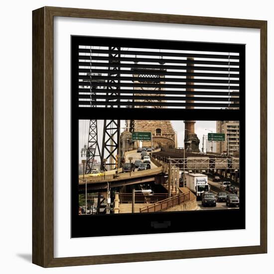 View from the Window - Queensboro Bridge Traffic-Philippe Hugonnard-Framed Photographic Print