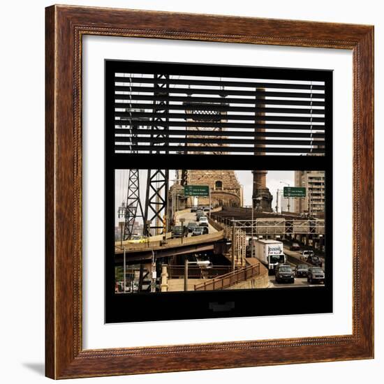 View from the Window - Queensboro Bridge Traffic-Philippe Hugonnard-Framed Photographic Print