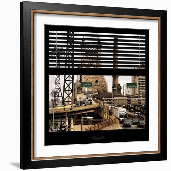 View from the Window - Queensboro Bridge Traffic-Philippe Hugonnard-Framed Photographic Print