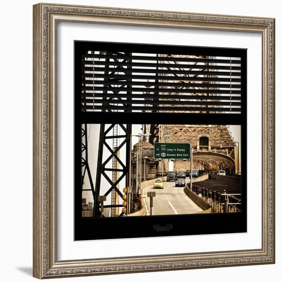 View from the Window - Queensboro Bridge Traffic-Philippe Hugonnard-Framed Photographic Print