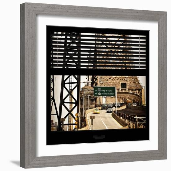 View from the Window - Queensboro Bridge Traffic-Philippe Hugonnard-Framed Photographic Print