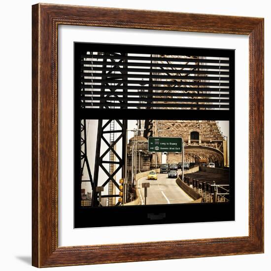 View from the Window - Queensboro Bridge Traffic-Philippe Hugonnard-Framed Photographic Print