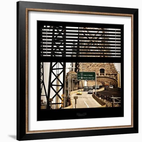 View from the Window - Queensboro Bridge Traffic-Philippe Hugonnard-Framed Photographic Print