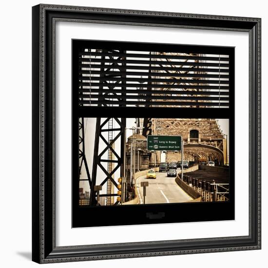 View from the Window - Queensboro Bridge Traffic-Philippe Hugonnard-Framed Photographic Print