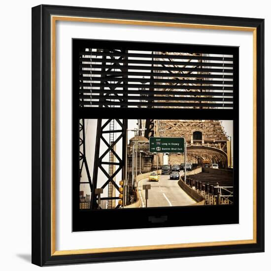 View from the Window - Queensboro Bridge Traffic-Philippe Hugonnard-Framed Photographic Print