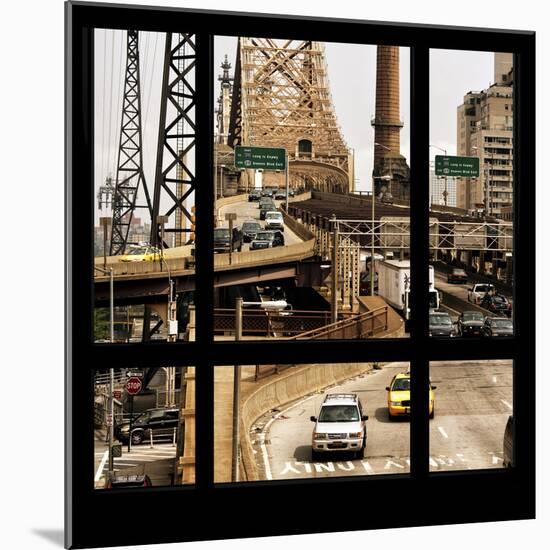 View from the Window - Queensboro Bridge Traffic-Philippe Hugonnard-Mounted Photographic Print